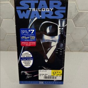 Star Wars Trilogy 3-Tape Set VHS,1995 Proof of Purchase #609 Collectable Sealed